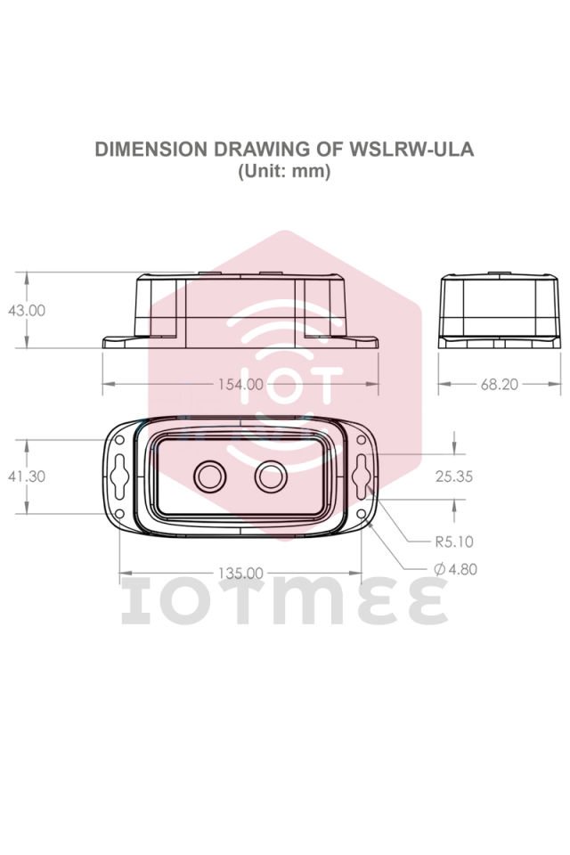 Daviteq Ultrasonic Level Sensor for Trash bin