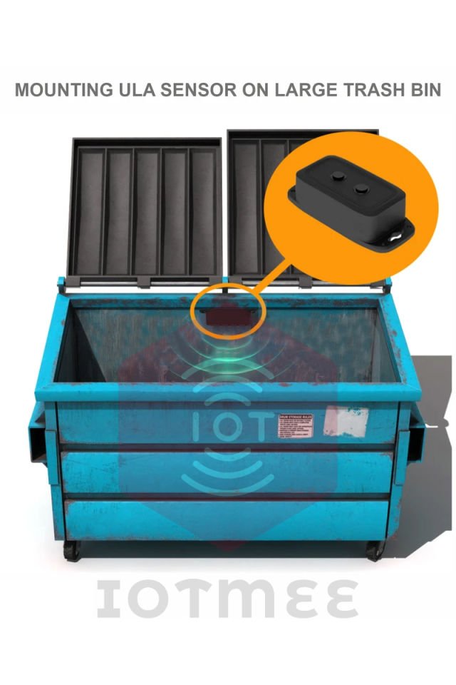 Daviteq Ultrasonic Level Sensor for Trash Bin