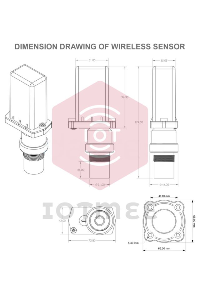 Daviteq Ultrasonic Liquid Level Sensor